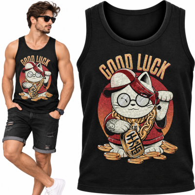 TANK TOP ŚMIESZNY GOODLUCK